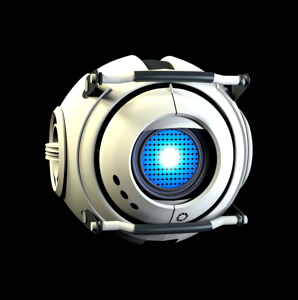 Wheatley from Portal 2  Rigged  Textured preview image 1